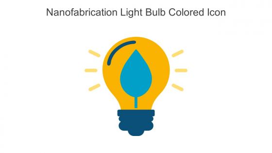Nanofabrication Light Bulb Colored Icon In Powerpoint Pptx Png And Editable Eps Format