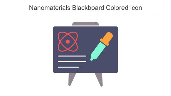 Nanomaterials Blackboard Colored Icon In Powerpoint Pptx Png And Editable Eps Format