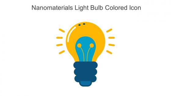 Nanomaterials Light Bulb Colored Icon In Powerpoint Pptx Png And Editable Eps Format