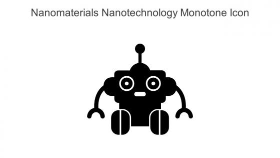 Nanomaterials Nanotechnology Monotone Icon In Powerpoint Pptx Png And Editable Eps Format