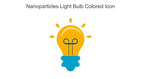 Nanoparticles Light Bulb Colored Icon In Powerpoint Pptx Png And Editable Eps Format