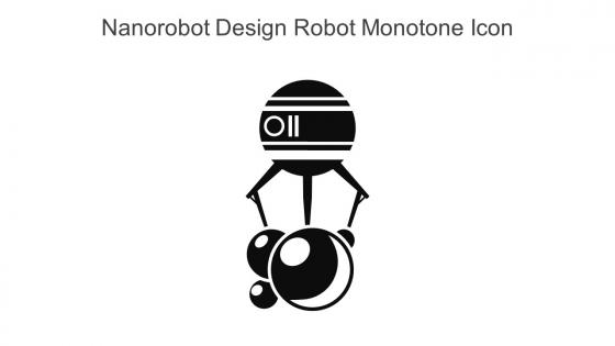 Nanorobot Design Robot Monotone Icon In Powerpoint Pptx Png And Editable Eps Format