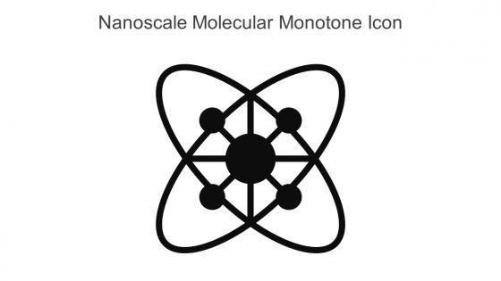 Nanoscale Molecular Monotone Icon In Powerpoint Pptx Png And Editable Eps Format