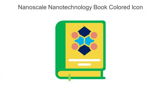 Nanoscale Nanotechnology Book Colored Icon In Powerpoint Pptx Png And Editable Eps Format