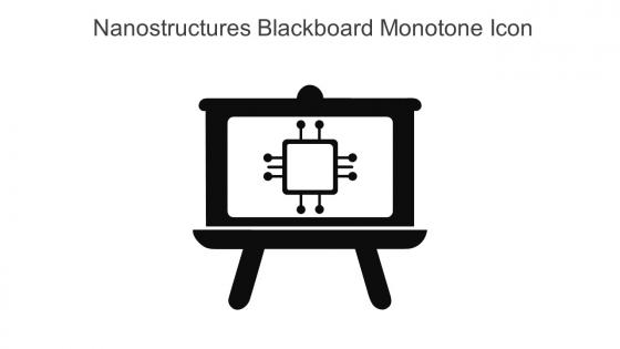 Nanostructures Blackboard Monotone Icon In Powerpoint Pptx Png And Editable Eps Format