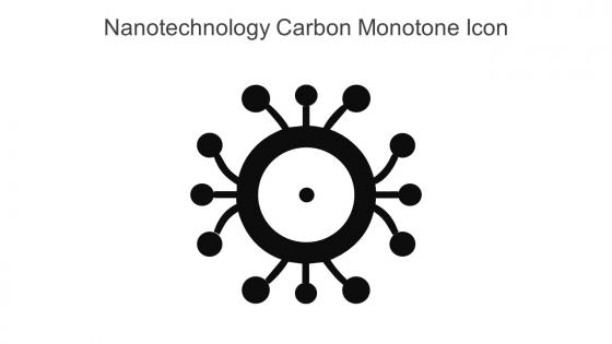 Nanotechnology Carbon Monotone Icon In Powerpoint Pptx Png And Editable Eps Format