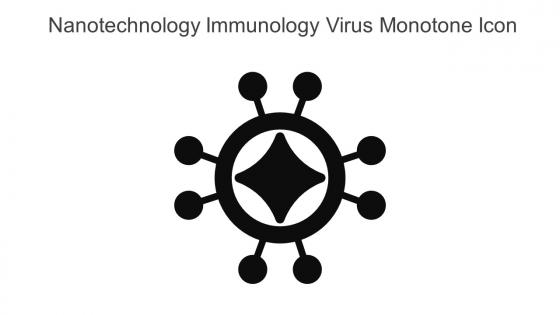 Nanotechnology Immunology Virus Monotone Icon In Powerpoint Pptx Png And Editable Eps Format