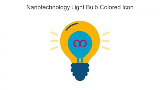 Nanotechnology Light Bulb Colored Icon In Powerpoint Pptx Png And Editable Eps Format