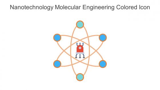 Nanotechnology Molecular Engineering Colored Icon In Powerpoint Pptx Png And Editable Eps Format