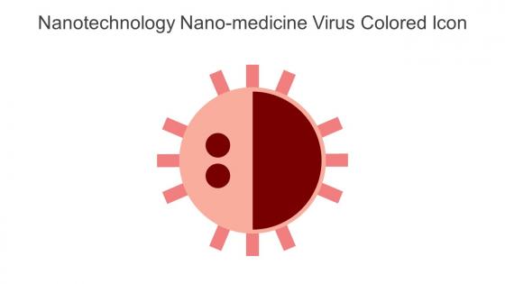 Nanotechnology Nano Medicine Virus Colored Icon In Powerpoint Pptx Png And Editable Eps Format