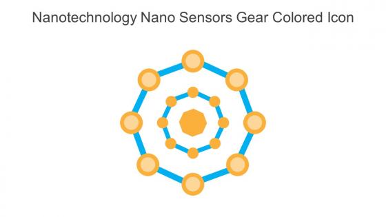 Nanotechnology Nano Sensors Gear Colored Icon In Powerpoint Pptx Png And Editable Eps Format