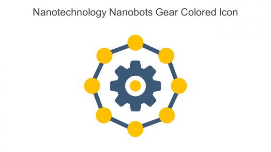 Nanotechnology Nanobots Gear Colored Icon In Powerpoint Pptx Png And Editable Eps Format