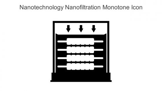 Nanotechnology Nanofiltration Monotone Icon In Powerpoint Pptx Png And Editable Eps Format