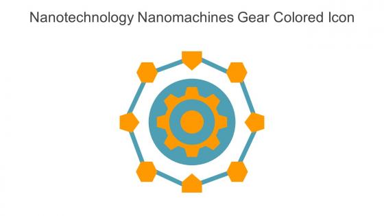 Nanotechnology Nanomachines Gear Colored Icon In Powerpoint Pptx Png And Editable Eps Format