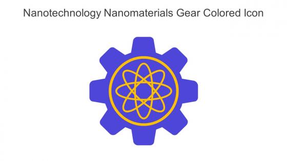 Nanotechnology Nanomaterials Gear Colored Icon In Powerpoint Pptx Png And Editable Eps Format