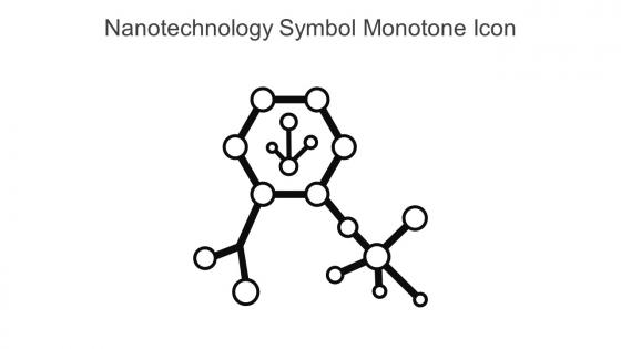 Nanotechnology Symbol Monotone Icon In Powerpoint Pptx Png And Editable Eps Format