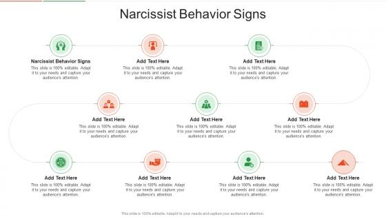 Narcissist Behavior Signs In Powerpoint And Google Slides Cpb