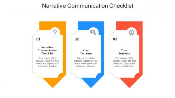 Narrative communication checklist ppt powerpoint presentation file gallery cpb