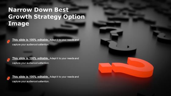 Narrow down best growth strategy option image
