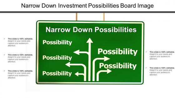 Narrow down investment possibilities board image