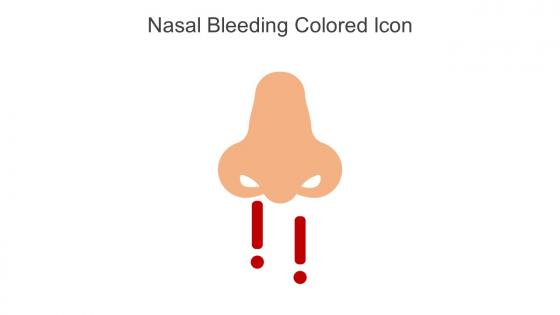 Nasal Bleeding Colored Icon In Powerpoint Pptx Png And Editable Eps Format