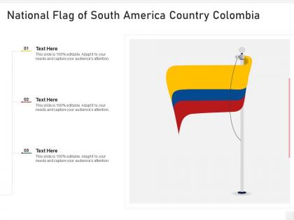 National flag of south america country colombia