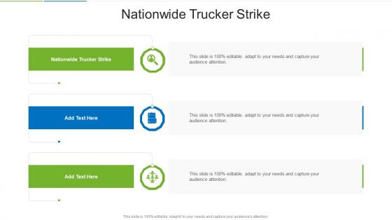 Nationwide Trucker Strike In Powerpoint And Google Slides Cpb