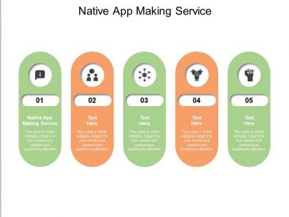Native app making service ppt powerpoint presentation styles outline cpb