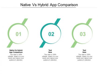 Native vs hybrid app comparison ppt powerpoint presentation gallery graphics tutorials cpb
