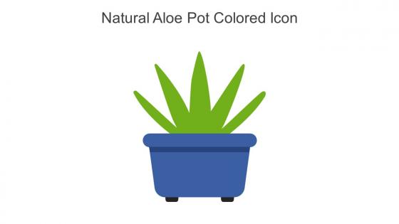 Natural Aloe Pot Colored Icon In Powerpoint Pptx Png And Editable Eps Format