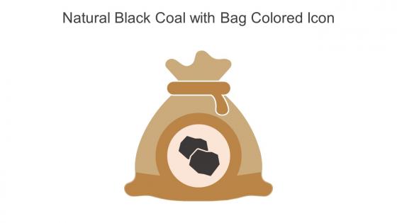 Natural Black Coal With Bag Colored Icon In Powerpoint Pptx Png And Editable Eps Format
