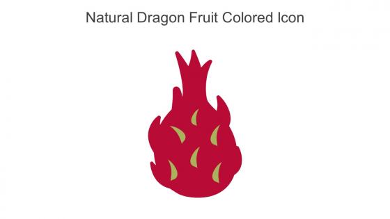 Natural Dragon Fruit Colored Icon In Powerpoint Pptx Png And Editable Eps Format