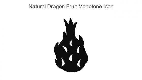 Natural Dragon Fruit Monotone Icon In Powerpoint Pptx Png And Editable Eps Format