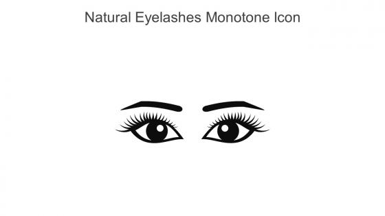 Natural Eyelashes Monotone Icon In Powerpoint Pptx Png And Editable Eps Format