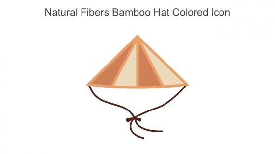Natural Fibers Bamboo Hat Colored Icon In Powerpoint Pptx Png And Editable Eps Format