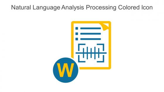Natural Language Analysis Processing Colored Icon In Powerpoint Pptx Png And Editable Eps Format