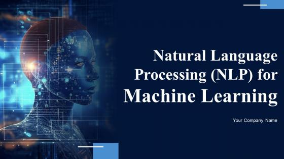 Natural Language Processing NLP For Machine Learning Powerpoint Presentation Slides AI CD V