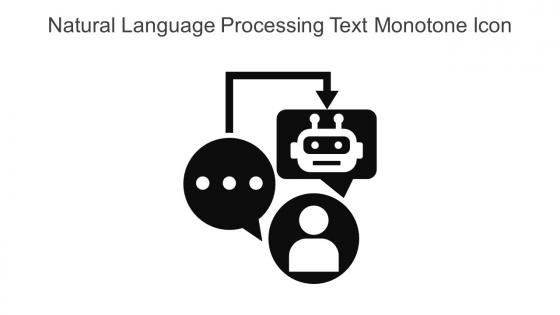 Natural Language Processing Text Monotone Icon In Powerpoint Pptx Png And Editable Eps Format