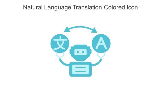 Natural Language Translation Colored Icon In Powerpoint Pptx Png And Editable Eps Format