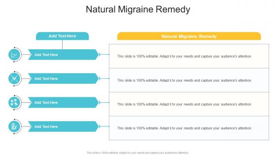 Natural Migraine Remedy In Powerpoint And Google Slides Cpb