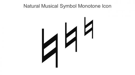 Natural Musical Symbol Monotone Icon In Powerpoint Pptx Png And Editable Eps Format