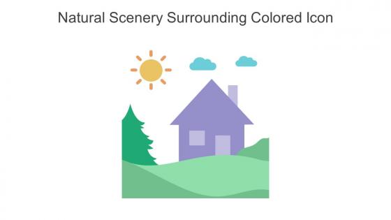 Natural Scenery Surrounding Colored Icon In Powerpoint Pptx Png And Editable Eps Format
