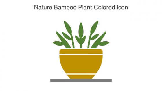 Nature Bamboo Plant Colored Icon In Powerpoint Pptx Png And Editable Eps Format