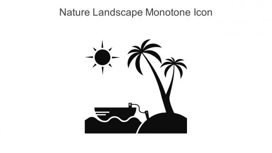 Nature Landscape Monotone Icon In Powerpoint Pptx Png And Editable Eps Format