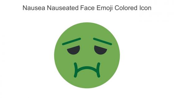 Nausea Nauseated Face Emoji Colored Icon In Powerpoint Pptx Png And Editable Eps Format