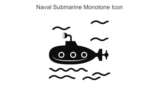 Naval Submarine Monotone Icon In Powerpoint Pptx Png And Editable Eps Format