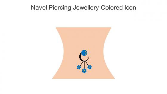 Navel Piercing Jewellery Colored Icon In Powerpoint Pptx Png And Editable Eps Format