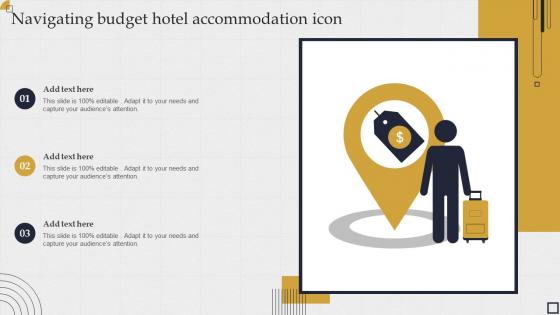 Navigating budget hotel accommodation icon