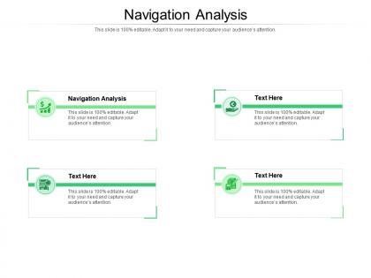 Navigation analysis ppt powerpoint presentation summary visual aids cpb