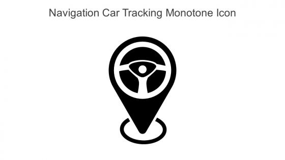 Navigation Car Tracking Monotone Icon In Powerpoint Pptx Png And Editable Eps Format